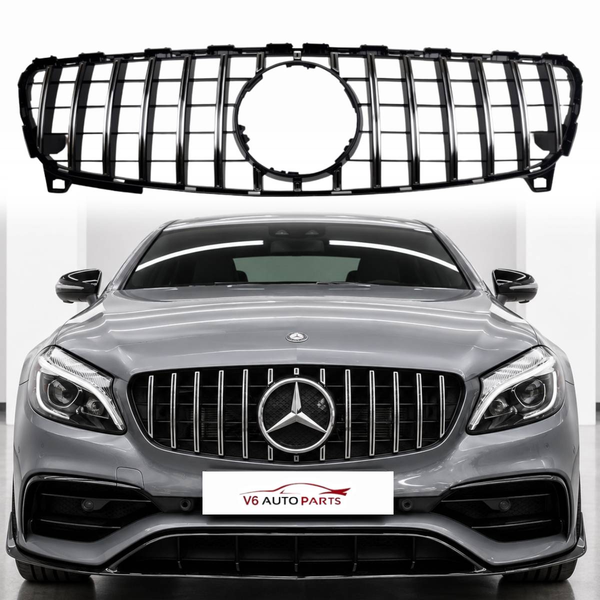 Mercedes A‑Class W176 GT Panamericana Front Grille – A200 A220 A45 AMG (2015–2018)