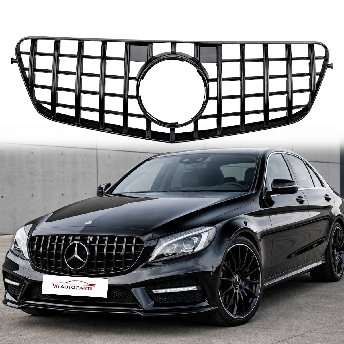 Front Radiator Grille Panamericana GT Style for Mercedes-Benz E-Class W212 (E350, E320) 2009–2013 – Pre-Facelift Saloon & Estate