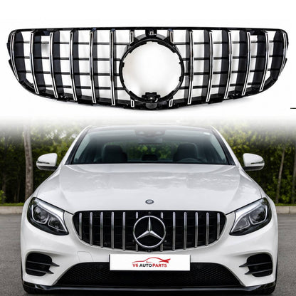 For Mercedes-Benz GLC-Class X253 GT Front Radiator Grille – Fits GLC220, GLC300, GLC43 (2015–2019)