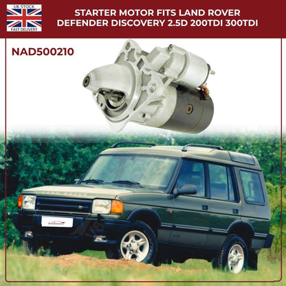 Image of Land Rover Defender Discovery Starter Motor NAD500210