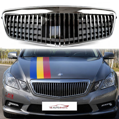 For Mercedes-Benz E-Class W212 Front Bumper Chrome Grille (E200 / E250, Pre-Facelift 2009‑2013)