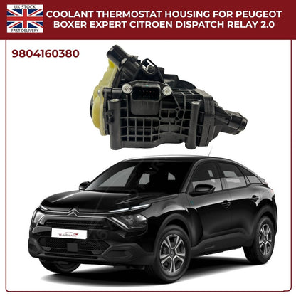 Coolant Thermostat Housing 9804160380 for Ford, Peugeot, Toyota & Vauxhall 2.0 Diesel Engines