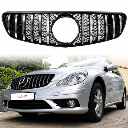 For Mercedes R-Class W251 GT Panamericana Chrome Grille (2006–2010, AMG R300 R320 R400)