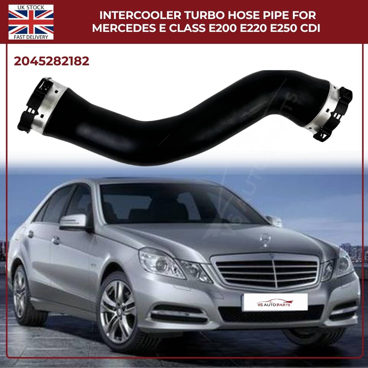 Mercedes-Benz Intercooler Turbo Hose Pipe – Fits E-Class E200, E220, E250 CDI (OE 2045282182)