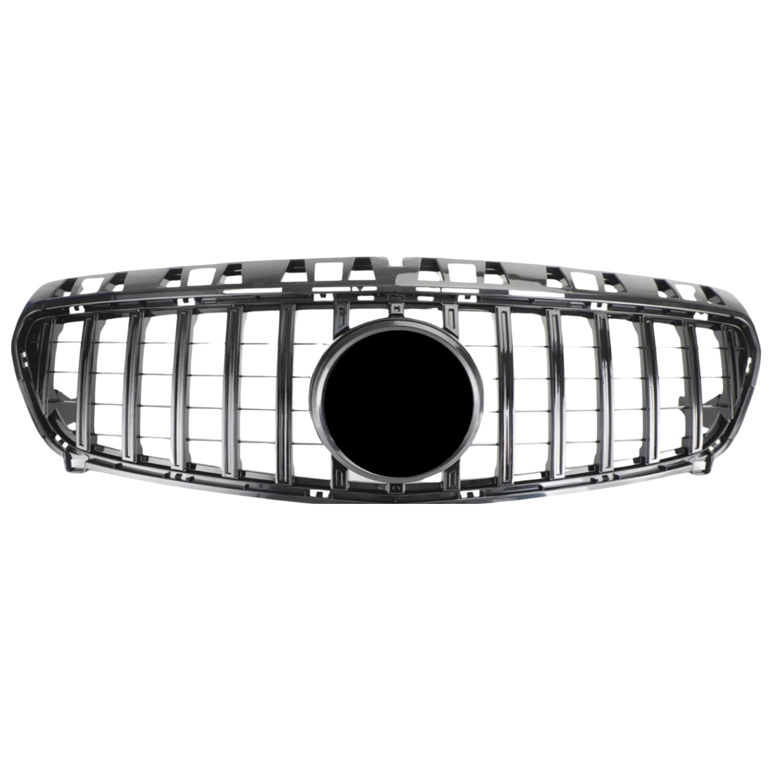 Mercedes A-Class W176 (2012–2015) GT Panamericana Gloss Black Front Bumper Grille – A250 AMG Style | Ref 43 E1, E5