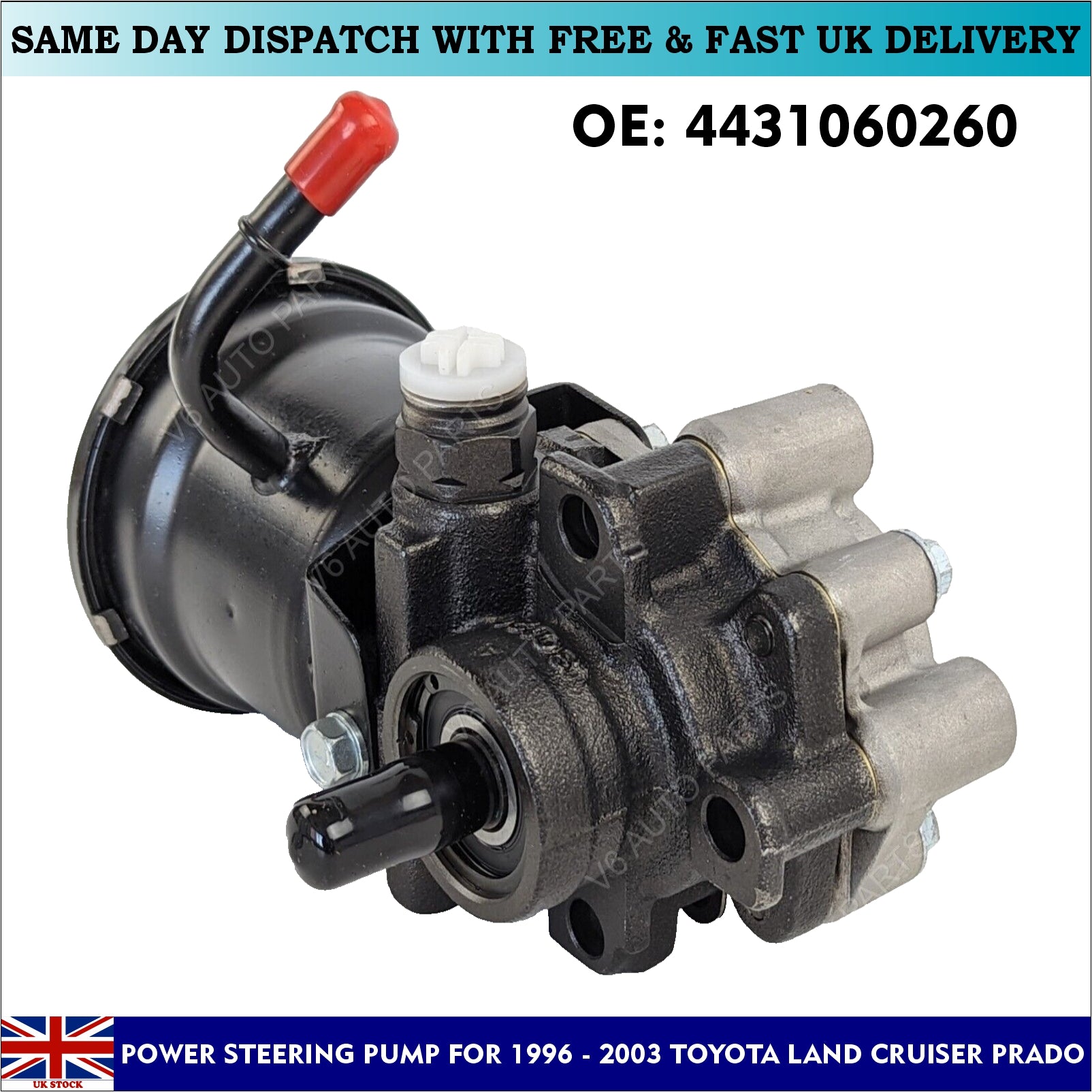 ower Steering Pump For 1996 - 2003 Toyota Prado#4785932541236