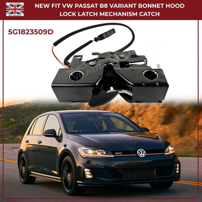 New Bonnet Hood Lock Catch Mechanism for VW Golf MK7 2013–2018 – OEM Ref 5G1823509D