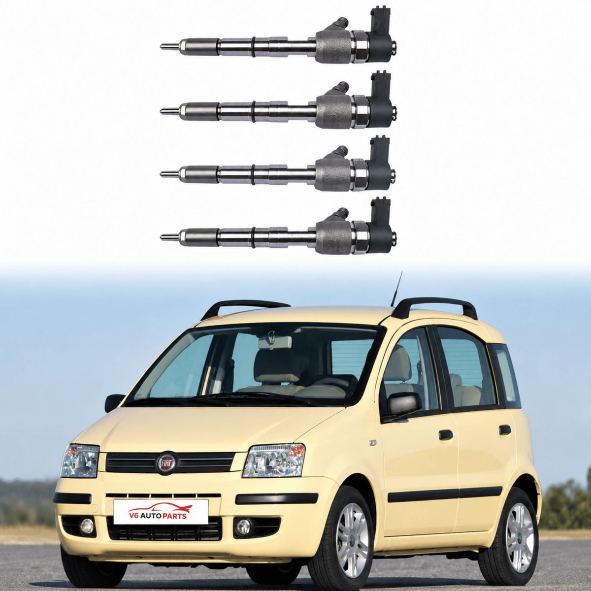 image of Fiat 1.3 FWD four fuel injectors 0445110351