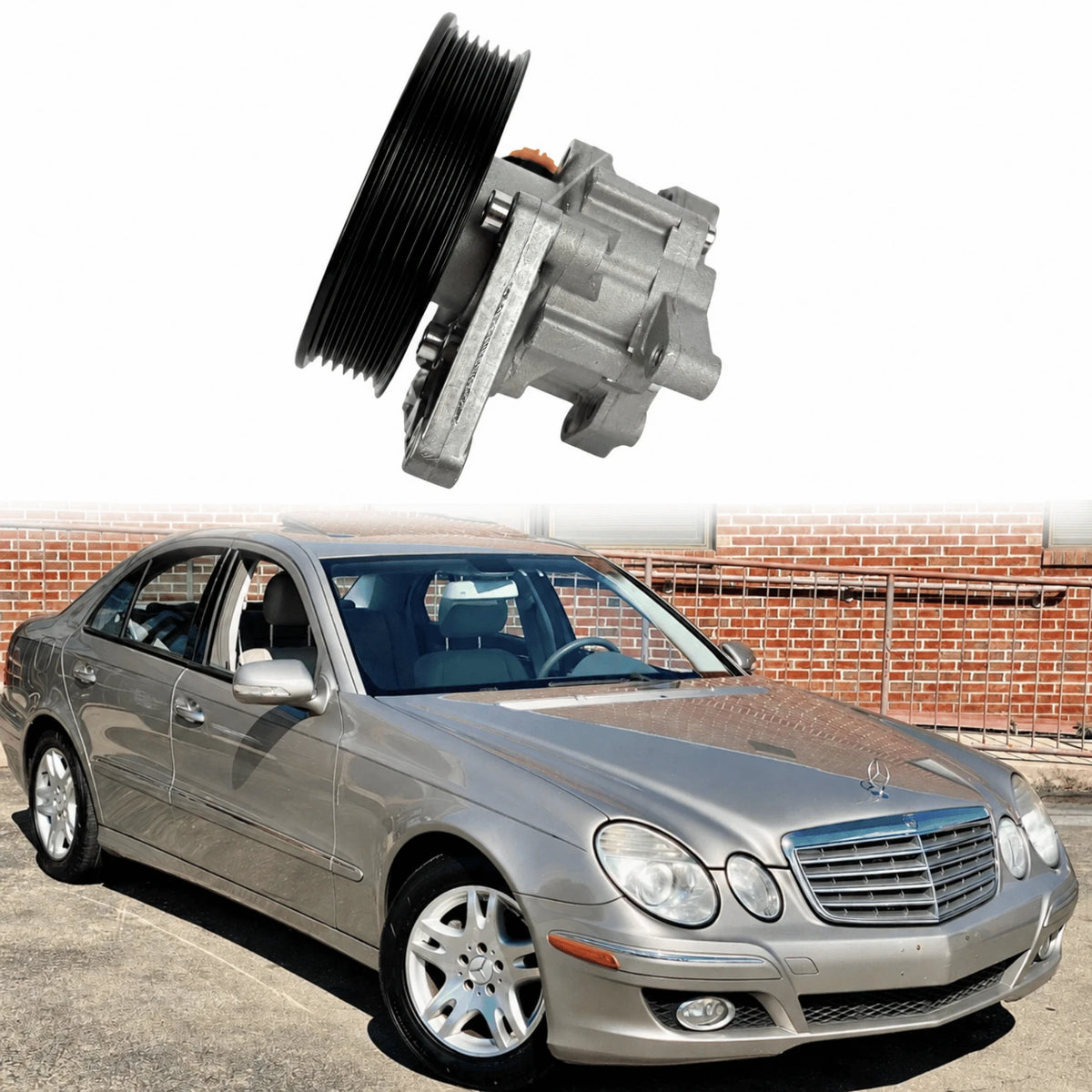 Image of power steering pump for Mercedes R350 S550 E550 CL550
