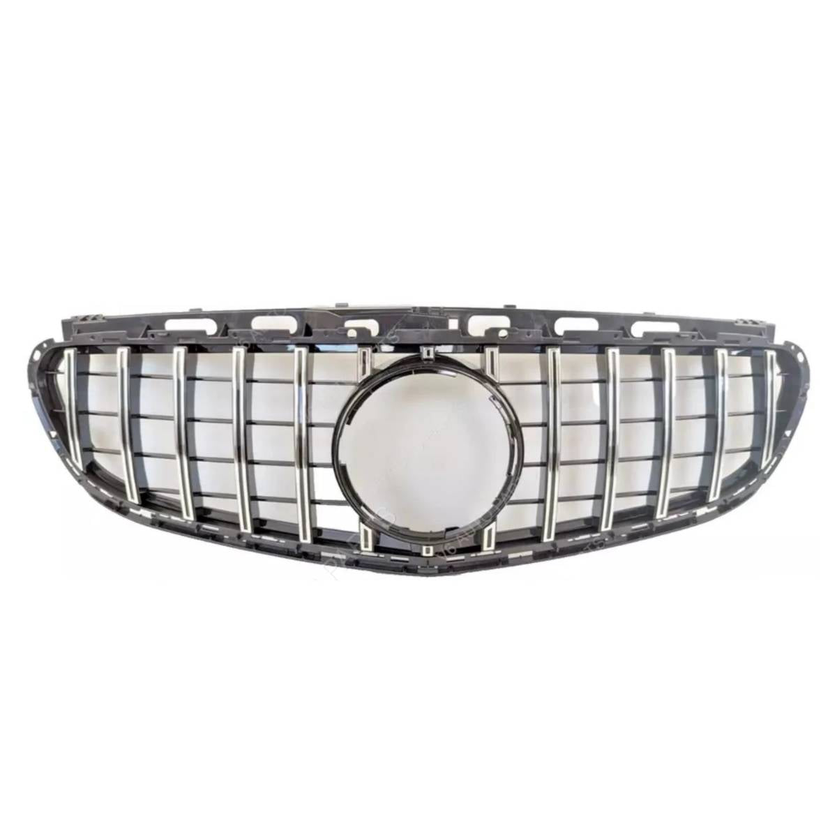 For Mercedes‑Benz E‑Class W212 GT Grille Chrome Slats with Camera | Fits E63, E300, E450 (2013–2016 Sedan & Estate Facelift)