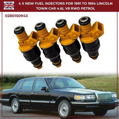 BMW Fuel Injectors Set (4pcs) – Fits 325i/325is/525i 2.5L & 750iL/850 V12 – Bosch 0280150943