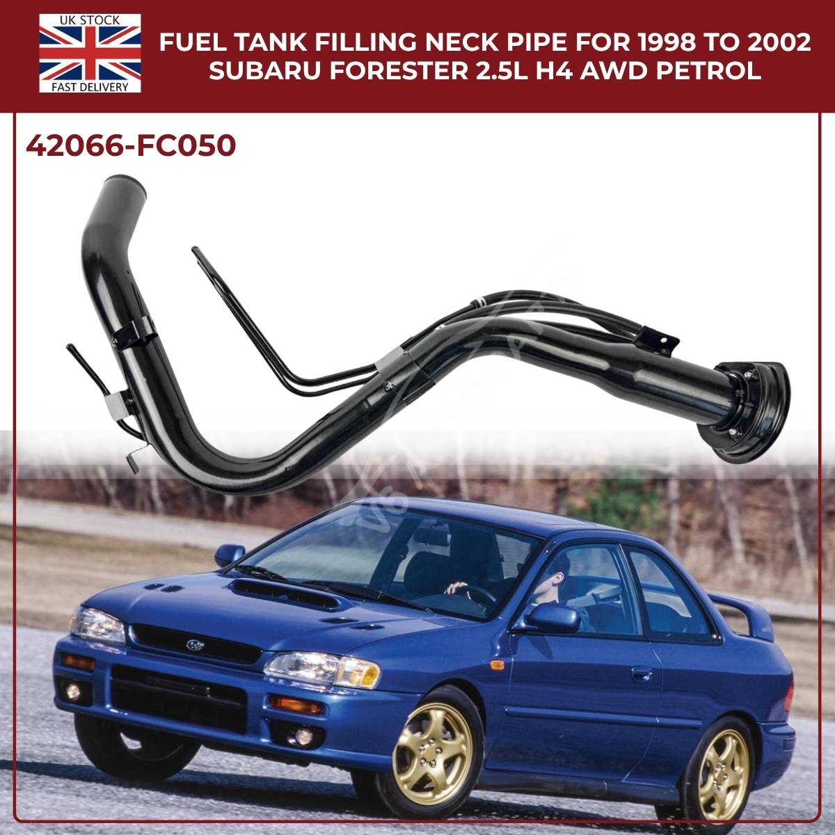 Petrol Fuel Filler Neck Pipe – Subaru Forester 2.5 AWD (1998–2002) | OEM Ref 42066FC050