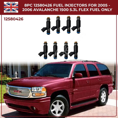 8x OEM Fuel Injectors 25326903 – Fits 2002–2006 Cadillac Escalade ESV 5.3L & 6.0L Petrol