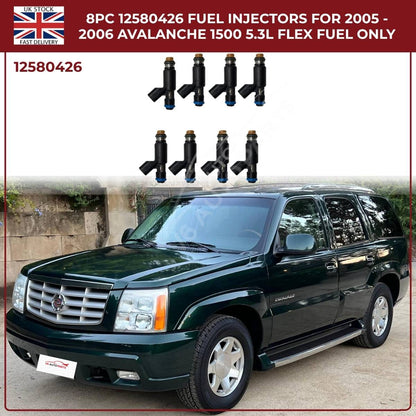 8x OEM Fuel Injectors 25326903 – Fits 2002–2006 Cadillac Escalade ESV 5.3L & 6.0L Petrol