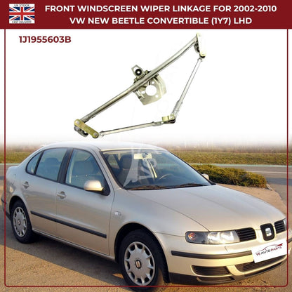 Front Windscreen Wiper Linkage – Fits 2002‑2010 VW New Beetle Convertible (1Y7) LHD | OEM 1J1955603B