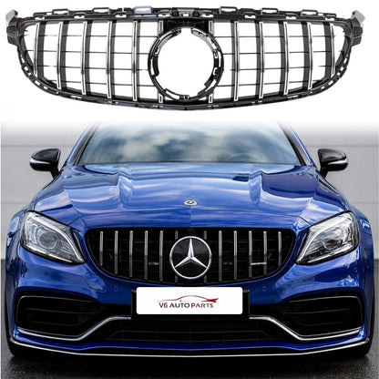 Frontstoßstangengrill für Mercedes C-Klasse C205 200 C63 300 AMG GT 2018 bis 2020 