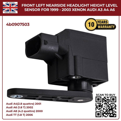 Headlight Level Range Sensor – Front Left (Nearside) – Fits 1999–2003 Audi A3 Xenon Models