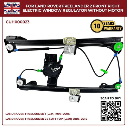image of Land Rover Freelander MK1 Front Right Window Regulator Replacement CUH000023