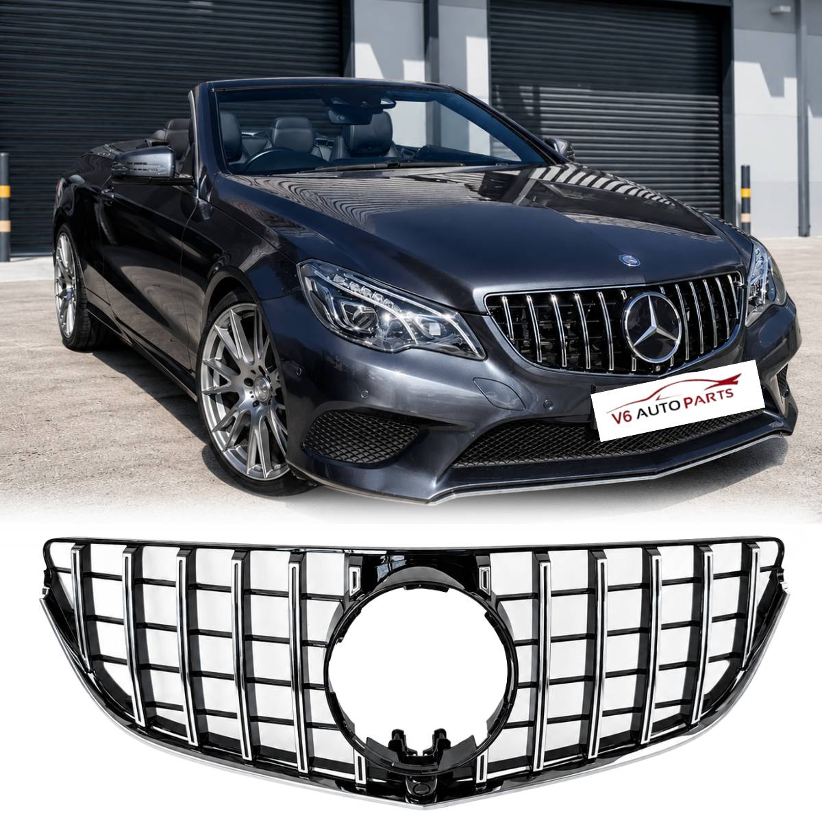 For Mercedes-Benz E-Class A207 GT Panamericana Front Radiator Grille | Fits E350 & E550 Coupe (2013–2016)