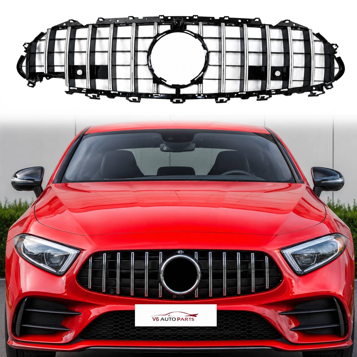 Frontstoßstangengrill für 2018–2020 Mercedes Benz CLS-Klasse W257 CLS53 Panamericana GT 