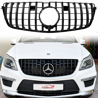 For Mercedes-Benz GL-Class X166 Front Radiator Grille – Panamericana GT Style (GL400, 2013–2016)