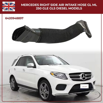 Mercedes Right Side Air Intake Hose - GL, ML, GLE, GLS Diesel Models 6420948897