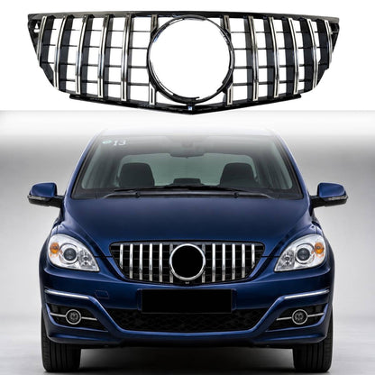Mercedes-Benz B-Class W245 Front Bumper Panamericana GT Grille Chrome Slats (B170/B180, 2008–2011)