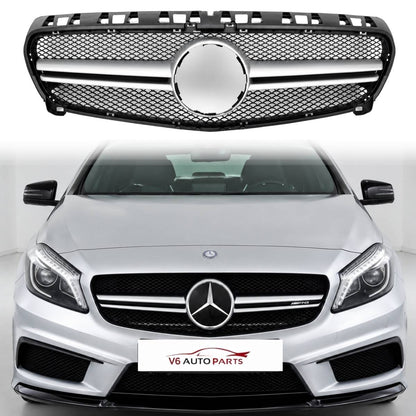 Mercedes A‑Class W176 AMG Style Front Bumper Grille (A45, A180 | Pre‑Facelift 2012–2015)