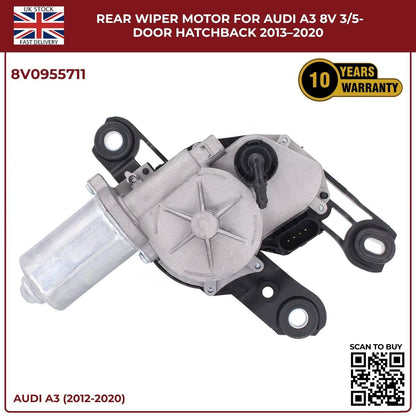 image of rear wiper motor assembly for Audi A3 8V Hatchback 2013–2020 8V0955711
