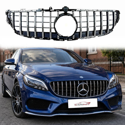 For Mercedes CLS W218 (2014‑2018) Front Radiator Grille – Panamericana AMG Style for CLS350