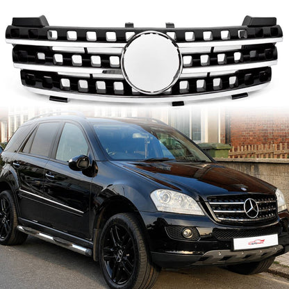 Frontstoßstangengrill für 2005 bis 2008 Mercedes Benz W164 M-Klasse ML320 350 7 Loch 