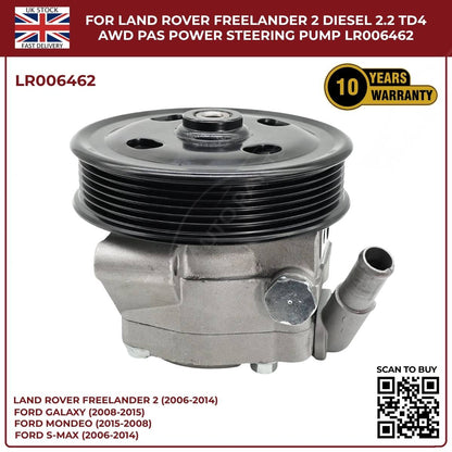 Image of hydraulic power steering pump for Freelander 2 2.2 diesel AWD models