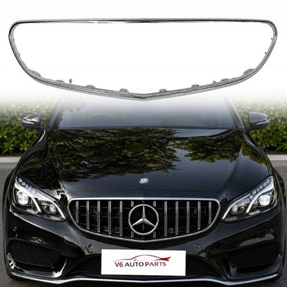 Front Surround Chrome Trim Grille – Fits Mercedes Benz E‑Class W212 (2013‑2016, Facelift Models)