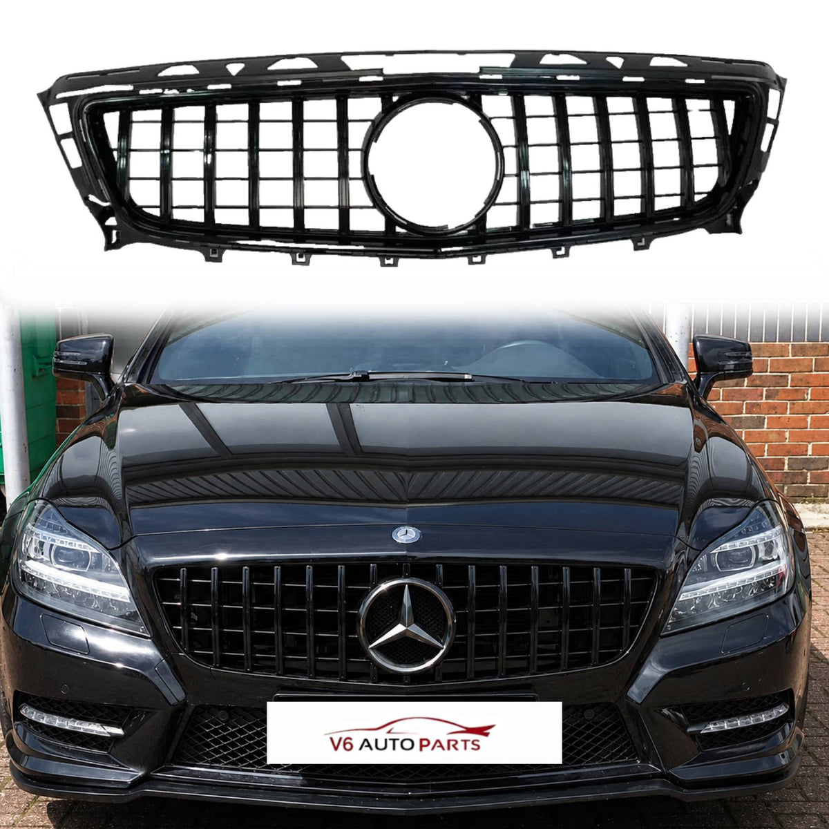 For Mercedes-Benz CLS-Class C218 Front Bumper AMG Sport Grille | CLS400 & CLS550 Coupe (2011–2014)