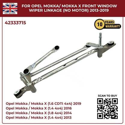 Front Windscreen Wiper Linkage For Opel Mokka / Mokka X 2013 - 2019 RHD 42333715