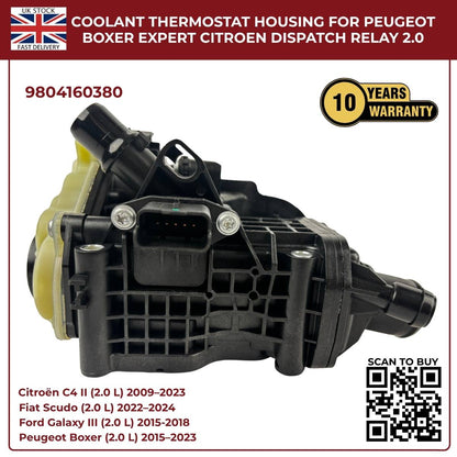 Coolant Thermostat Housing 9804160380 for Ford, Peugeot, Toyota & Vauxhall 2.0 Diesel Engines