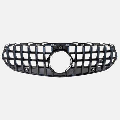 For Mercedes-Benz C-Class W206 (2020–2023) Front Radiator Grille – Gloss Black Panamericana GT Style | Fits C200, C400 Standard Models