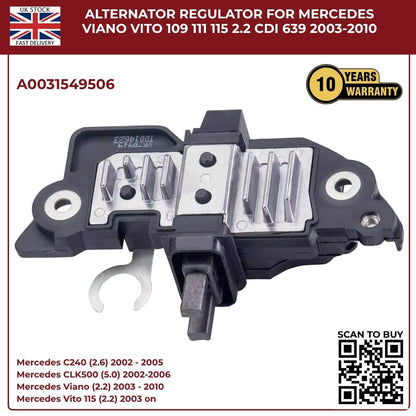 image of Mercedes Vito 109 CDI Electronic Voltage Regulator A0031549506