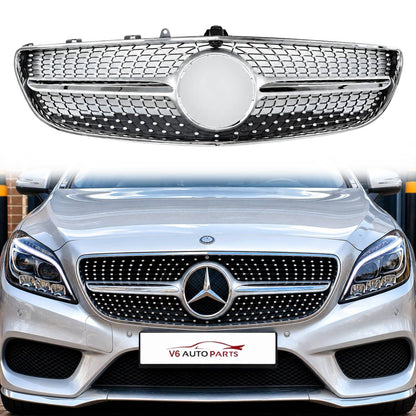 For Mercedes CLS-Class C218 Coupe Front Bumper Grille – Fits CLS320, CLS350d, CLS53 (2014–2018 Facelift)
