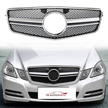 For Mercedes E‑Class W212 (2009–2013 Pre‑Facelift) E63 AMG Style Front Radiator Bumper Grille – Saloon & Estate