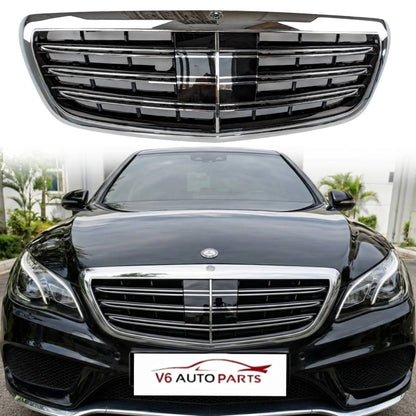 For Mercedes S-Class W222 S65 Maybach Front Radiator Chrome Grille (2014–2020)