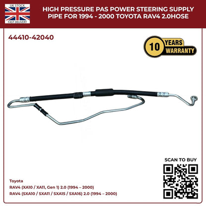 Toyota RAV4 Power Steering Pressure Pipe 44410‑42020 — Fits 1994‑2000 2.0 Petrol