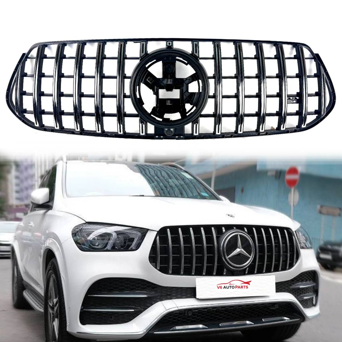 Front Bumper Chrome Panamericana GT Grille – Mercedes-Benz GLE-Class W167/C167 (2024+)