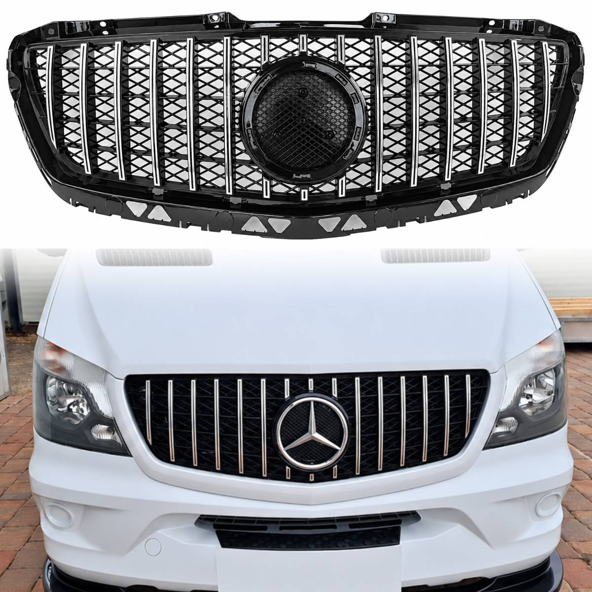 For Mercedes-Benz Sprinter W906 Front Radiator Grille 309 CDI GT Panamericana – 2013-2017 Facelift