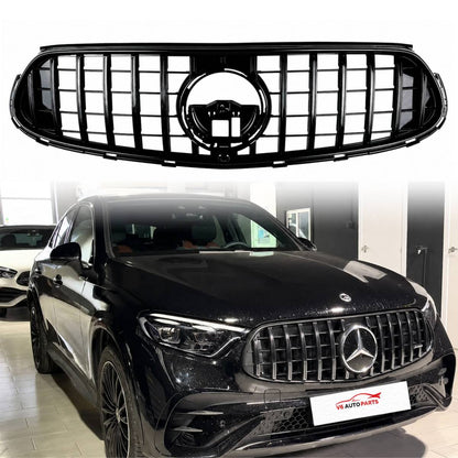 For Mercedes-Benz GLC-Class X254/C254 Front Radiator Black Sport AMG Line Grille (GLC43, 2023–2025)