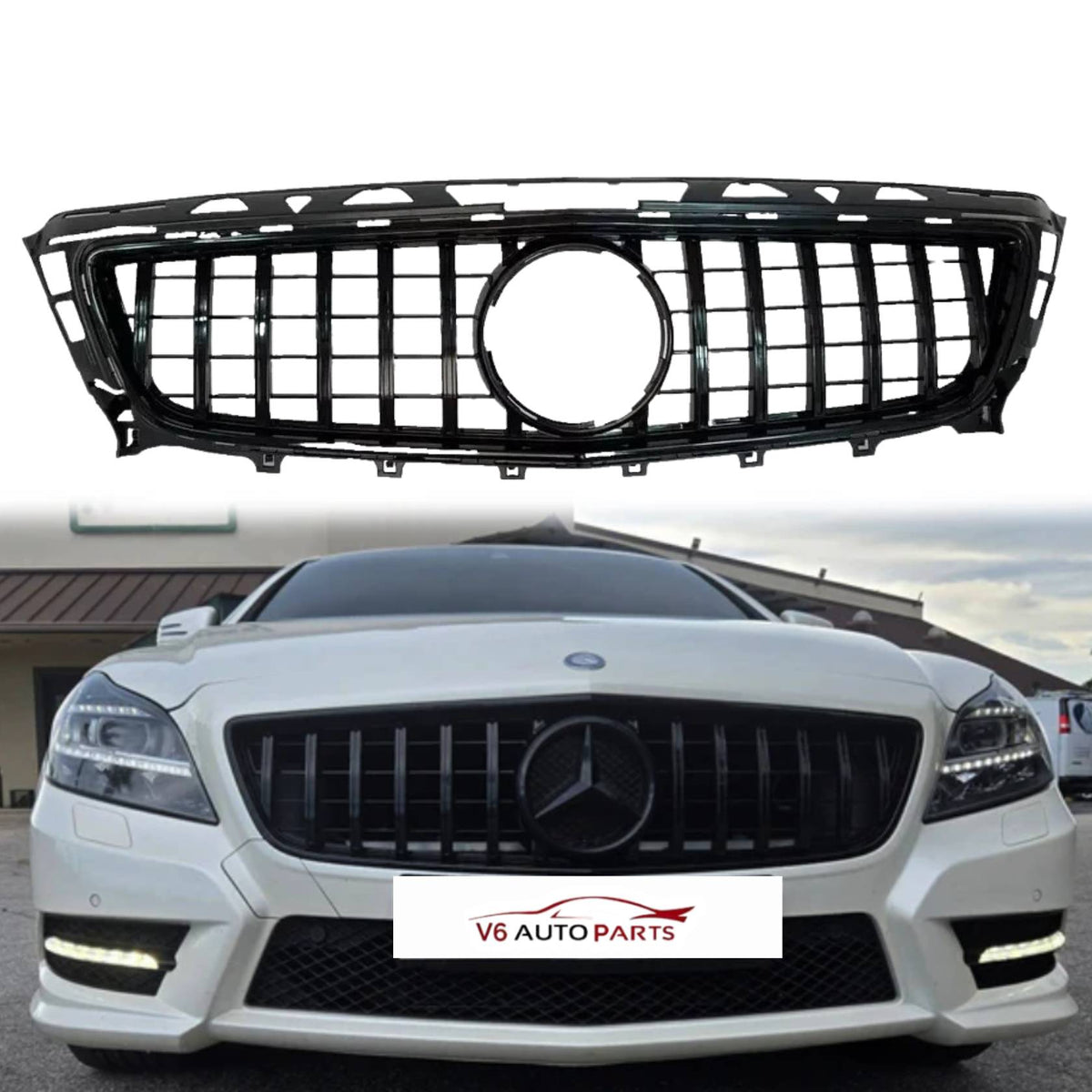 For Mercedes-Benz CLS-Class C218 Front Bumper AMG Sport Grille | CLS400 & CLS550 Coupe (2011–2014)