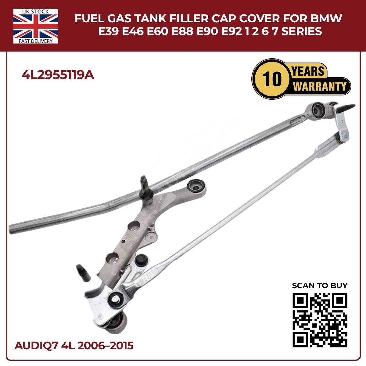 Front Windscreen Wiper Linkage  – Audi Q7 4L SUV (2006–2015) | 3.0 V6 TFSI | OEM 4L2955119A
