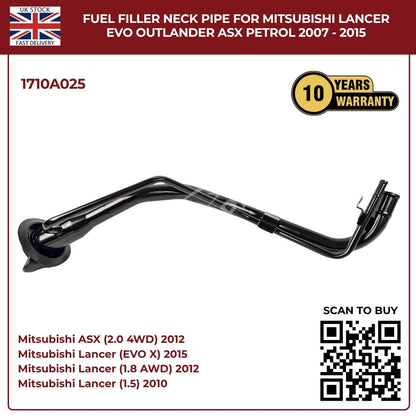 Image of 1710A025 fuel tank filler neck for Mitsubishi Lancer Evolution X 2007–2015