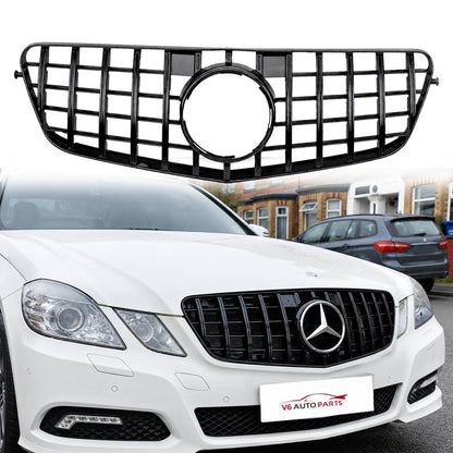 Front Radiator Grille Panamericana GT Style for Mercedes-Benz E-Class W212 (E350, E320) 2009–2013 – Pre-Facelift Saloon & Estate