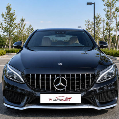 Mercedes‑Benz C‑Class C205 Coupe GT‑R Panamericana Front Radiator Grille (2015‑2018, With Camera Hole)